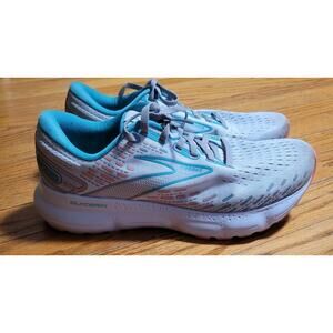 Brooks Glycerin 20 Womens Size 9.5 D WIDE Running Shoes Gray Green *See desc